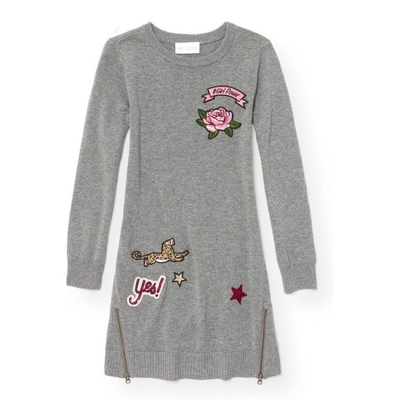 Childrens Place Tattoo Patch Sweater Dress - Picture 1 of 2